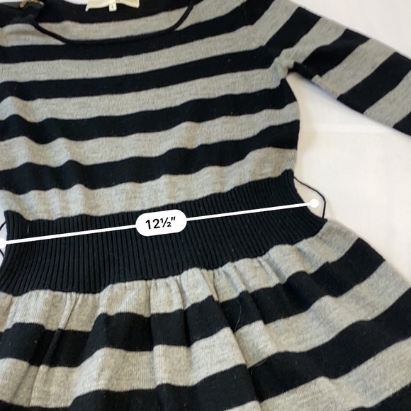 3.1 Phillip Lim Gray & Black Striped 100% Merino Wool Dress Size Small - Picture 15 of 16